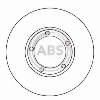 Диск гальмівний HYUNDAI H1/H200 передн. вент. (вир-во ABS) A.B.S. 17035