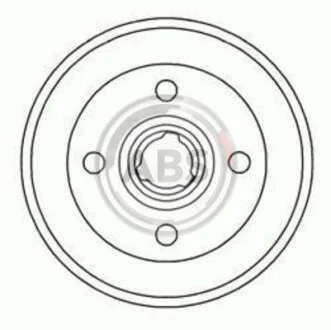 Барабан гальмівний AUDI/SEAT/VW задн. (вир-во ABS) A.B.S. 2325-S