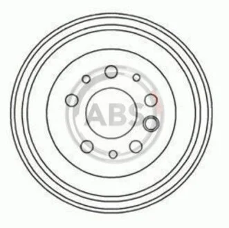 Барабан торм. VW T4 задн. (вир-во ABS) розпродаж A.B.S. 2403-S