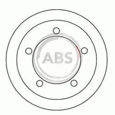 Барабан гальм. FORD Tourneo / Transit задн. (вир-во ABS) A.B.S. 2405-S (фото 1)
