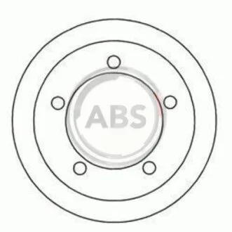 Барабан гальм. FORD Tourneo / Transit задн. (вир-во ABS) A.B.S. 2405-S