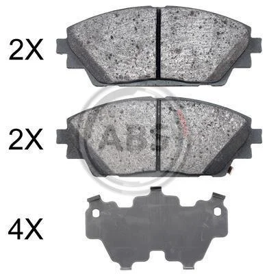 Колодка гальм. диск. передн. (вир-во ABS) A.B.S. 35022 (фото 1)