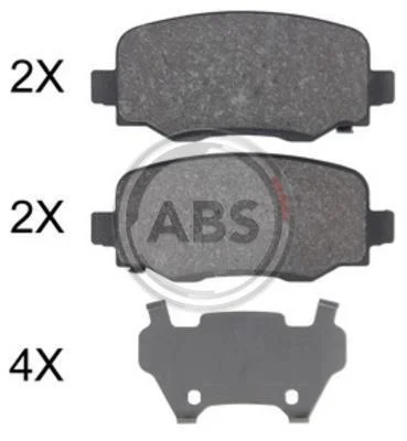 Колодка гальм. диск. задн. (вир-во ABS) A.B.S. 35039 (фото 1)