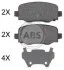 Колодка гальм. диск. задн. (вир-во ABS) A.B.S. 35039 (фото 1)