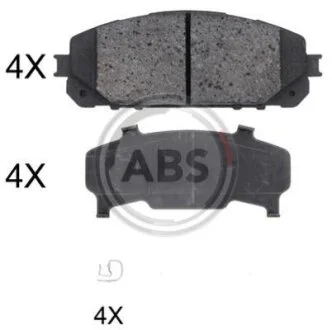 Колодка гальм. диск. передн. (вир-во ABS) A.B.S. 35047