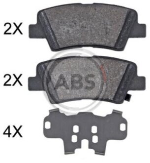 Колодка гальм. диск. задн. (ABS) A.B.S. 35133
