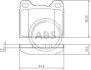 Колодка гальм. VOLVO 240/700/940/960/S90/V90 задн. (ABS) A.B.S. 36049 (фото 1)