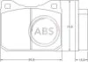 Колодка гальм. VW LT28-LT55 4x4 передн. (вир-во ABS) A.B.S. 36104 (фото 1)