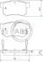 Колодка гальм. HONDA / ROVER Accord/Civic/200/600 задн. (ABS) A.B.S. 36757 (фото 1)