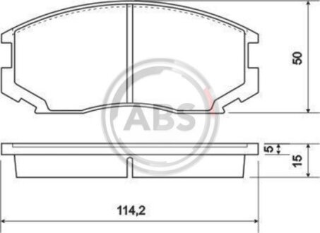 Колодка гальм. DAIHATSU / MITSUBISHI Terios / Colt / Lance передн. (ABS) A.B.S. 36865
