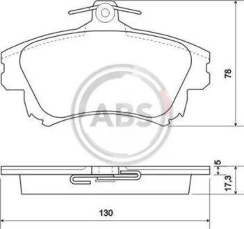 Колодка гальм. MITSUBISHI / VOLVO Carisma/S40/V40 передн. (ABS) A.B.S. 37020