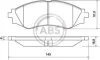 Колодка гальм. DAEWOO Lanos / Nubira передн. (вир-во ABS) A.B.S. 37055 (фото 1)