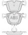 Колодка гальм. BMW 5/6/7/X5/X6 Serie задн. (ABS) A.B.S. 37371 (фото 1)