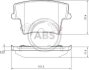 Колодка гальм. CHRYSLER 300 C задн. (ABS) A.B.S. 37512 (фото 1)