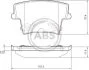 Колодка гальм. CHRYSLER 300 C задн. (вир-во ABS) A.B.S. 37512 (фото 1)