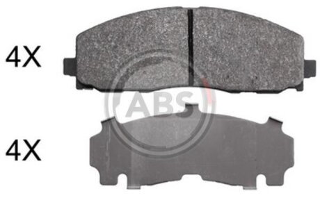 Колодка гальм. диск. перед. (ABS) A.B.S. 37936