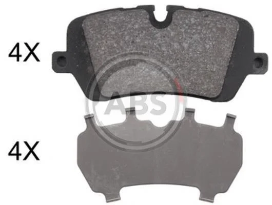 Колодка гальм. диск. задн. (вир-во ABS) A.B.S. 37981 (фото 1)