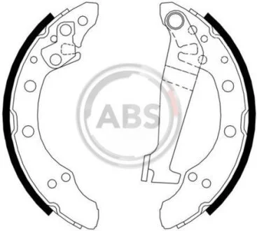 Тормозные колодки задние барабанные A.B.S. 8778