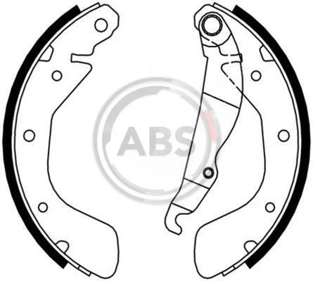 Колодка гальм. барабан. DAEWOO / OPEL Aranos / Espero / Astra задн. (вир-во ABS) A.B.S. 8885 (фото 1)