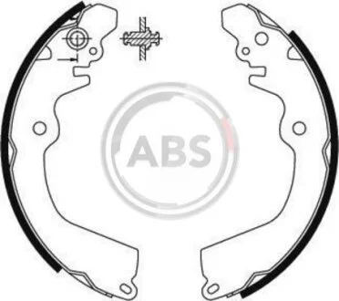 Колодка гальм. барабан. MITSUBISHI Lancer задн. (вир-во ABS) A.B.S. 8903