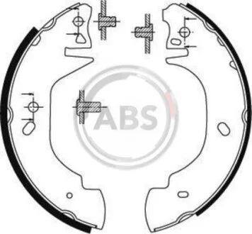 Колодка гальм. барабан. FORD Transit 80-120 задн. (вир-во ABS) A.B.S. 8940