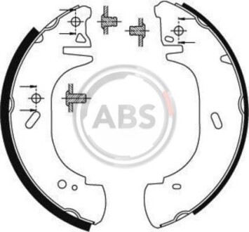 Колодка тормозов. барабан. FORD/OPEL/RENAULT TRANSIT/MOVANO/MASTER задн. (выр-во ABS) A.B.S. 8941