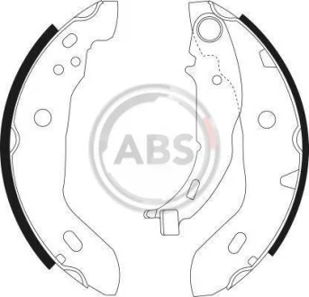 Тормозные колодки задние барабанные A.B.S. 9041