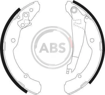Тормозные колодки задние барабанные A.B.S. 9042