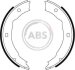 Колодка торм. барабан. PEUGEOT 406/607 задн. (ABS) Розпродаж A.B.S. 9112 (фото 1)