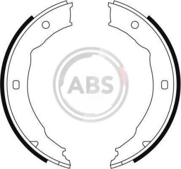 Колодка торм. барабан. PEUGEOT 406/607 задн. (ABS) Розпродаж A.B.S. 9112