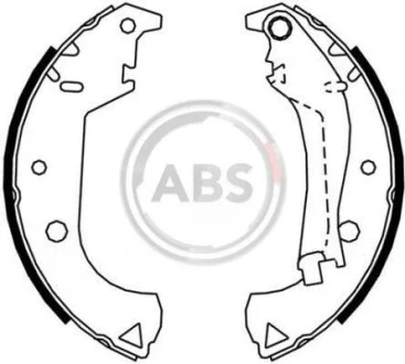 Тормозные колодки задние барабанные A.B.S. 9119
