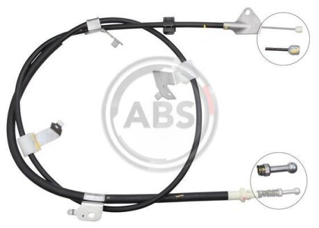 Трос ручного гальма TOYOTA AURIS (E15) задній лів. (ABS) A.B.S. K12069