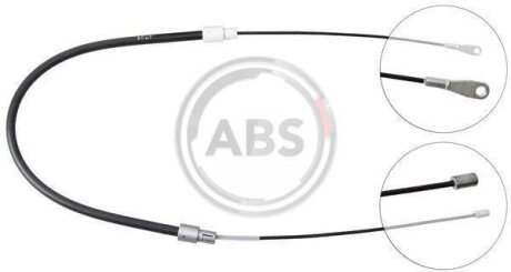 Трос ручного гальма Mercedes A (W168) задній лівий (ABS) A.B.S. K14657