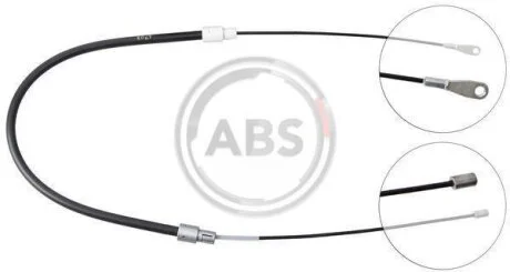 Трос ручного гальма Mercedes A (W168) задній лівий (ABS) A.B.S. K14657