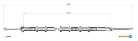 Тросик стояночного тормоза ADRIAUTO 11.0239.2