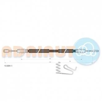 Трос гальмівний Adriauto Ford Transit 2006 ADRIAUTO 13.0281.1
