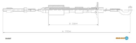 Трос зчеплення OPEL ADRIAUTO 33.0107