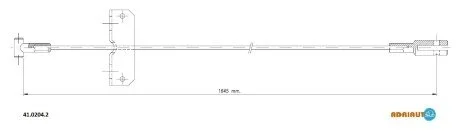 Тросик стояночного тормоза Adriauto ADRIAUTO 41.0204.2