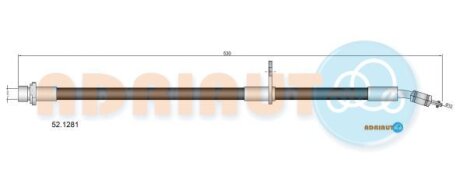 Шланг гальмівний ADRIAUTO 52.1281