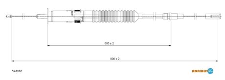 Трос зчеплення VW ADRIAUTO 55.0152