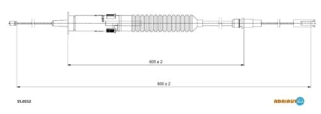 Трос зчеплення VW (вир-во Adriauto) ADRIAUTO 55.0152