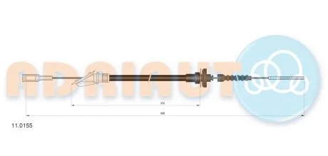 Трос сцепления Adriauto ADRIAUTO AD11.0155