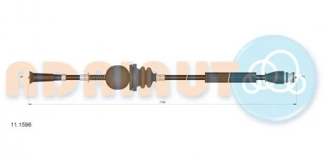 Трос спидометра 1130 мм ADRIAUTO AD11.1596
