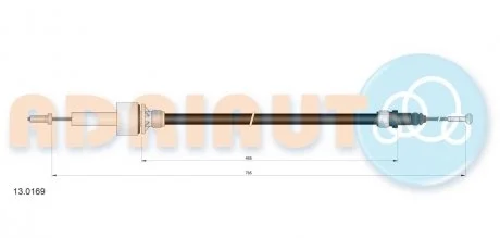 Трос сцепления Adriauto ADRIAUTO AD13.0169