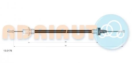 Трос сцепления Adriauto ADRIAUTO AD13.0176