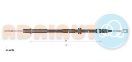 Трос гальмівний Mercedes ADRIAUTO AD27.0246.1