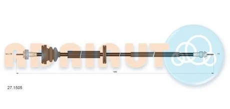 Трос спідометра 1495 мм ADRIAUTO AD27.1505