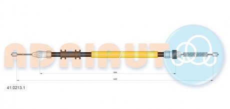 Трос гальмівний RENAULT Kangoo ADRIAUTO AD41.0213.1 (фото 1)