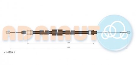 Трос тормозной RENAULT Megane ADRIAUTO AD41.0253.1