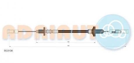 Трос сцепления Adriauto ADRIAUTO AD55.0136